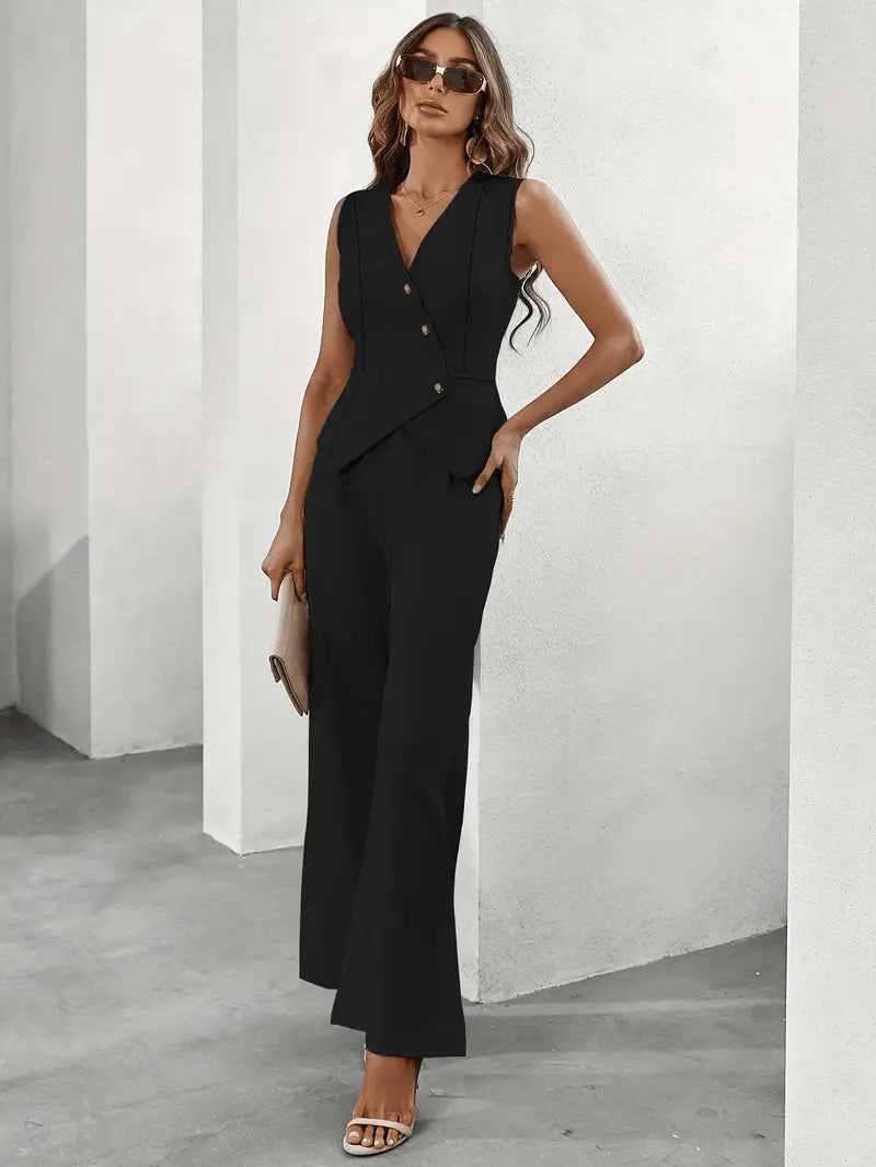 Heidi-Mode | Elegantes Jumpsuit Satz für Jeden Anlass Damen Anzug
