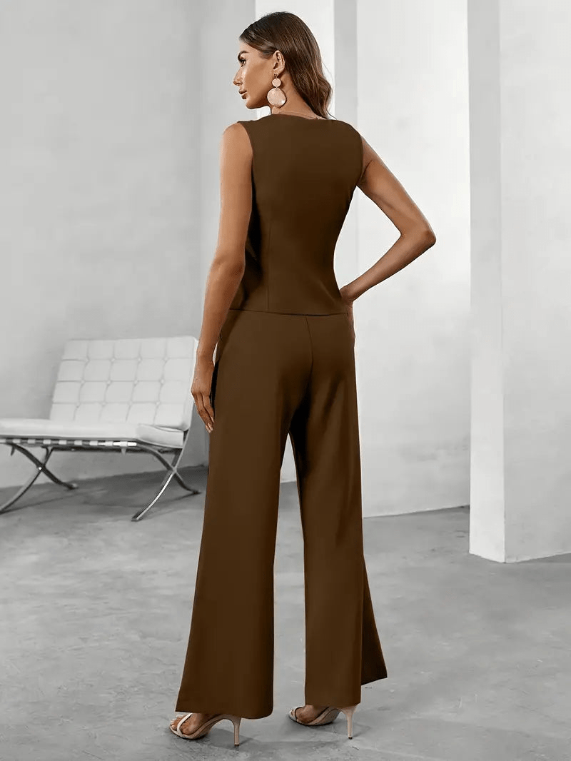 Heidi-Mode | Elegantes Jumpsuit Satz für Jeden Anlass Damen Anzug
