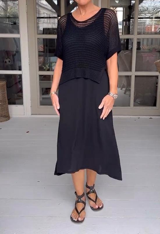 Heidi-Mode | Elegantes Deltes Set (Kleid + Top)