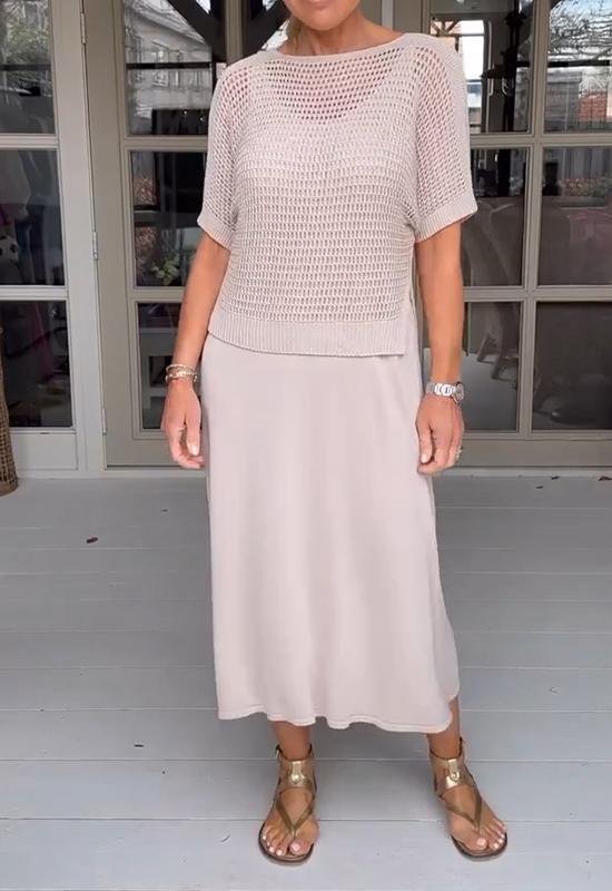 Heidi-Mode | Elegantes Deltes Set (Kleid + Top)