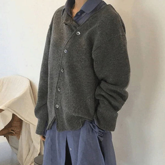Heidi-Mode | Luxuriöser-Cardigan mit Knopfverschluss