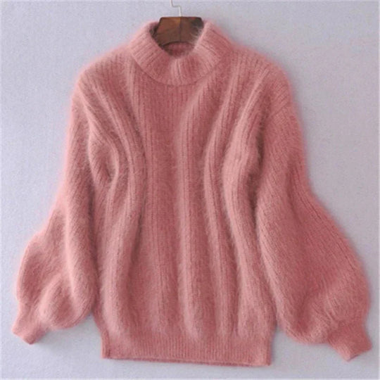 flauschiger warmer gestrickter Pullover