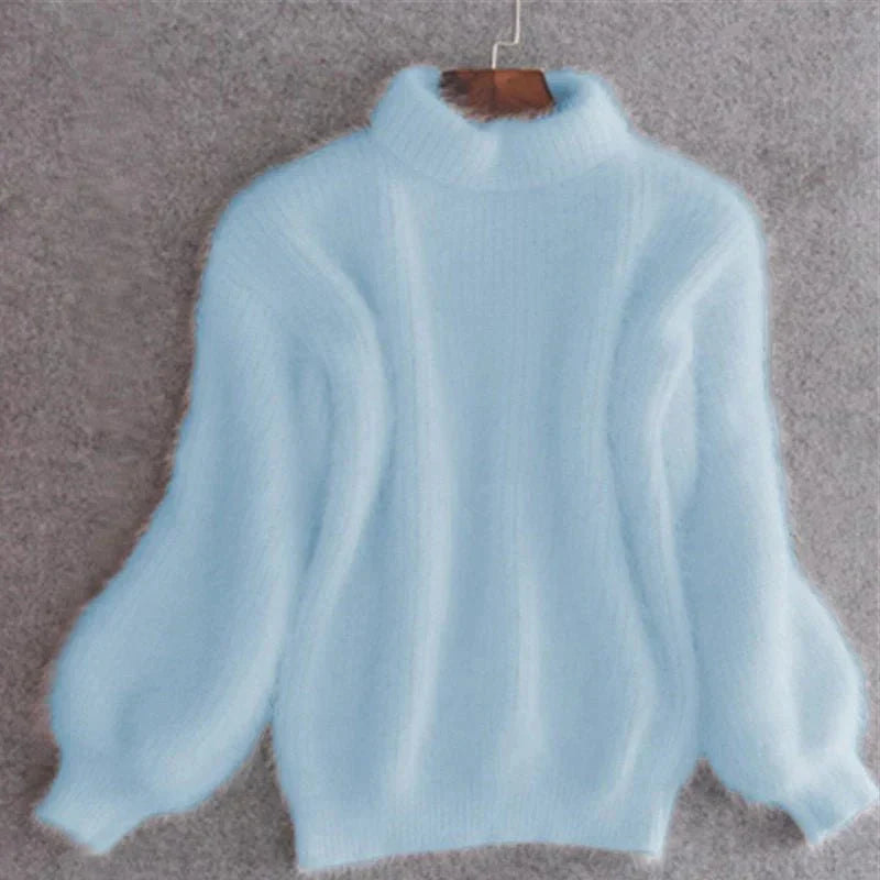 flauschiger warmer gestrickter Pullover