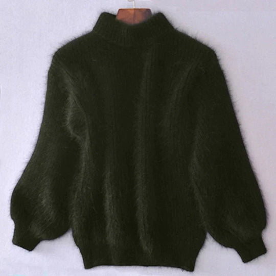 flauschiger warmer gestrickter Pullover