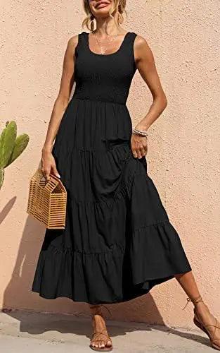 Heidi-Mode | Sexy A-Linien Ärmellos Lang Kleid