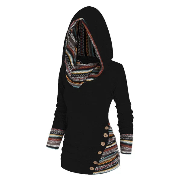 Heidi-Mode | Lässiger Tribal-Hoodie