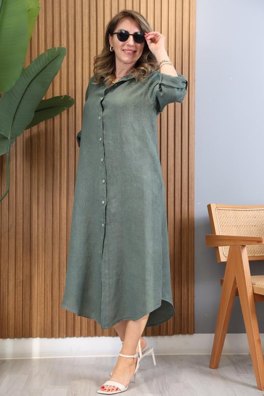Bianca | Elegantes Kleid mit Seitenschlitz
