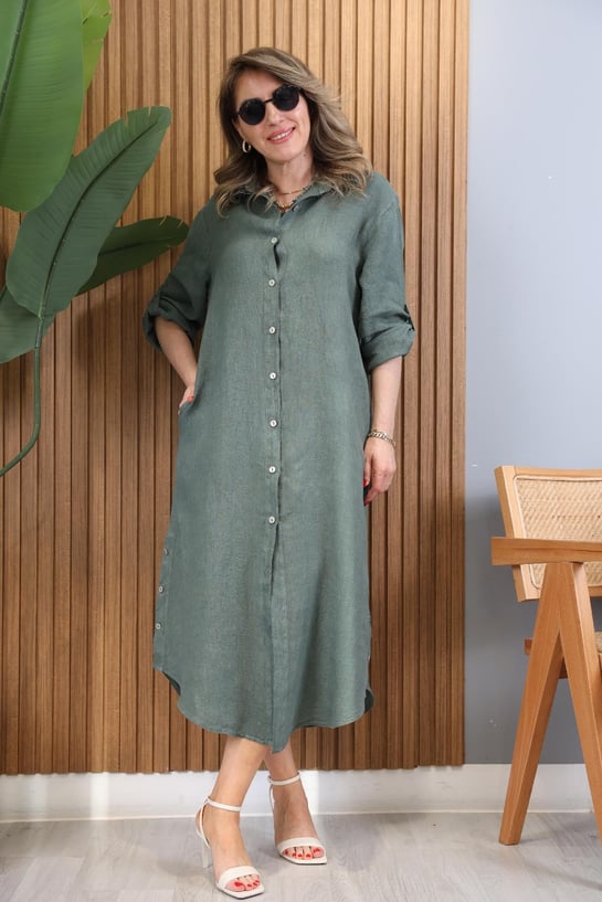 Bianca | Elegantes Kleid mit Seitenschlitz