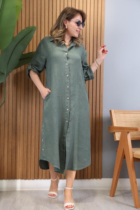 Bianca | Elegantes Kleid mit Seitenschlitz