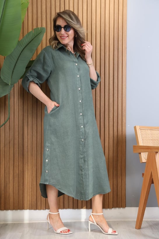 Bianca | Elegantes Kleid mit Seitenschlitz