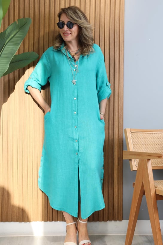 Bianca | Elegantes Kleid mit Seitenschlitz