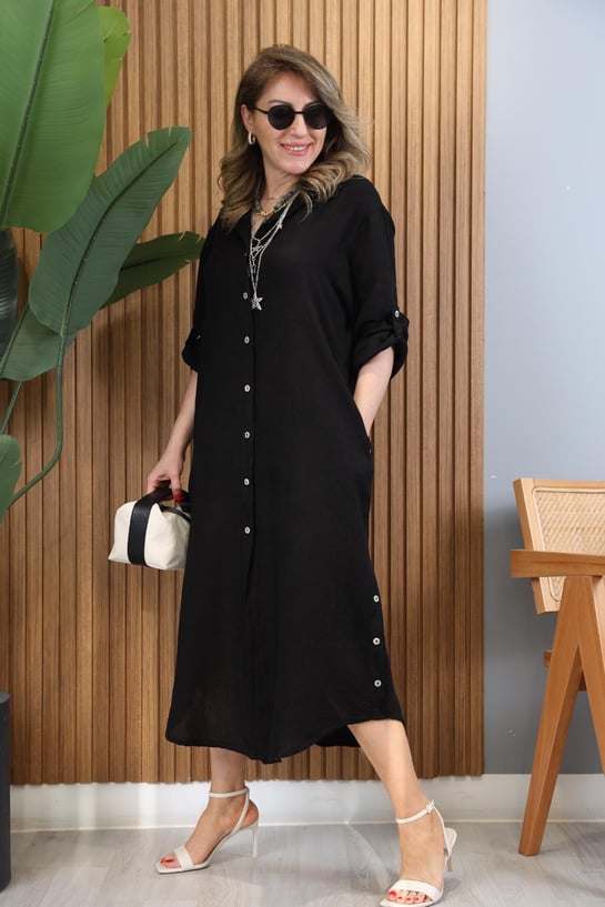 Bianca | Elegantes Kleid mit Seitenschlitz