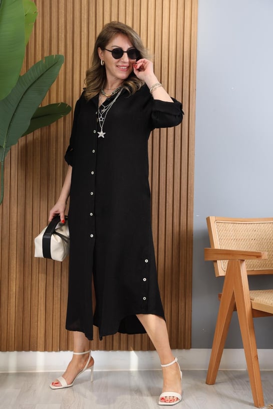 Bianca | Elegantes Kleid mit Seitenschlitz