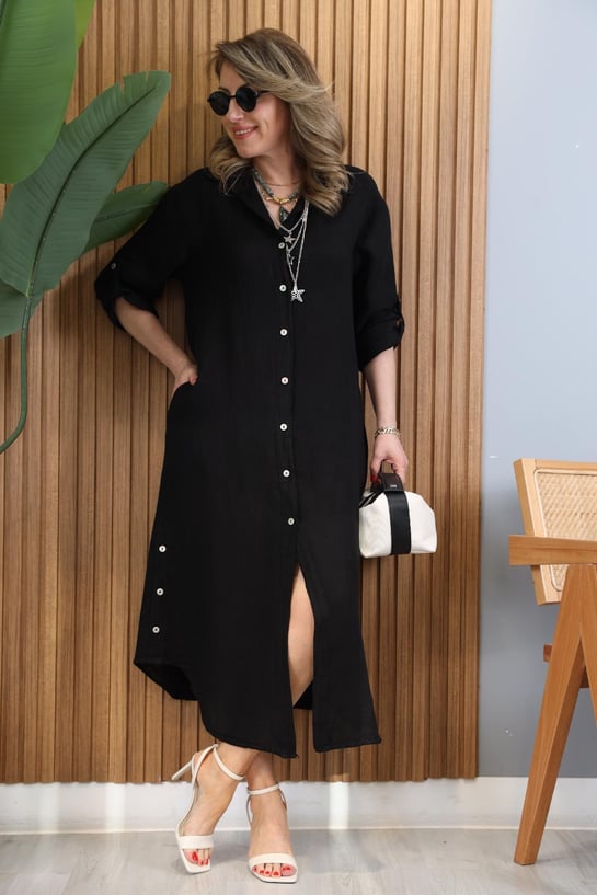 Bianca | Elegantes Kleid mit Seitenschlitz