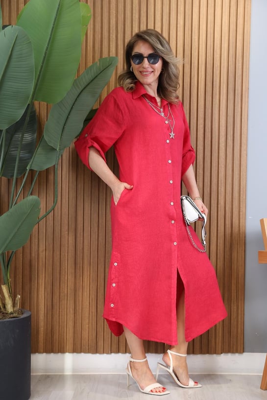 Bianca | Elegantes Kleid mit Seitenschlitz