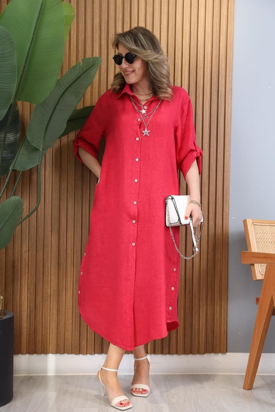 Bianca | Elegantes Kleid mit Seitenschlitz