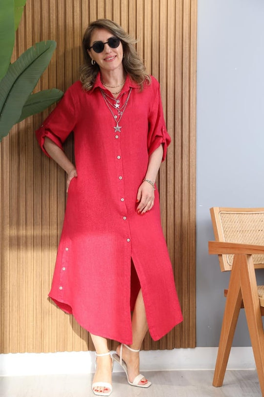 Bianca | Elegantes Kleid mit Seitenschlitz