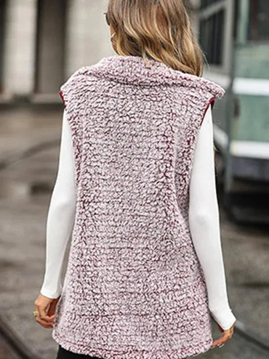 Heidi-Mode | Ärmelloser langer Frauen Wintermantel