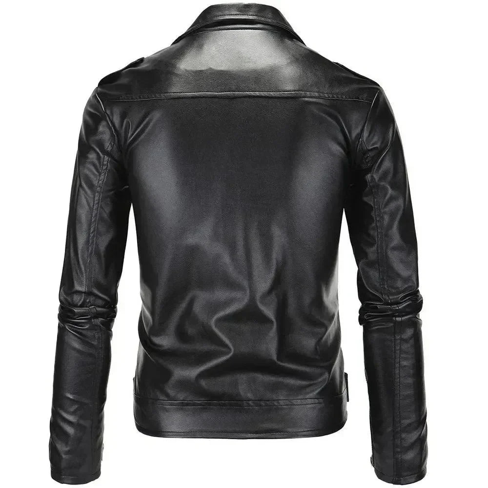 Heidi-Mode | Slim Fit Biker Herren Lederjacke