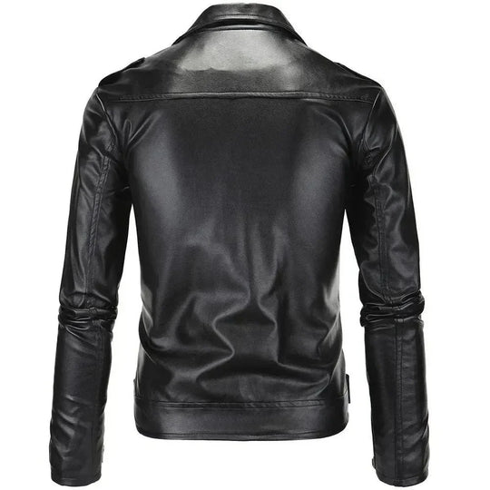 Heidi-Mode | Slim Fit Biker Herren Lederjacke