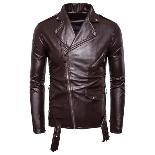 Heidi-Mode | Slim Fit Biker Herren Lederjacke