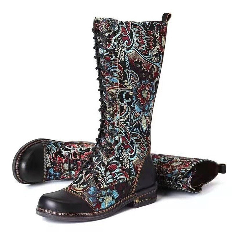 Heidi-Mode | Hohe Schnürstiefel