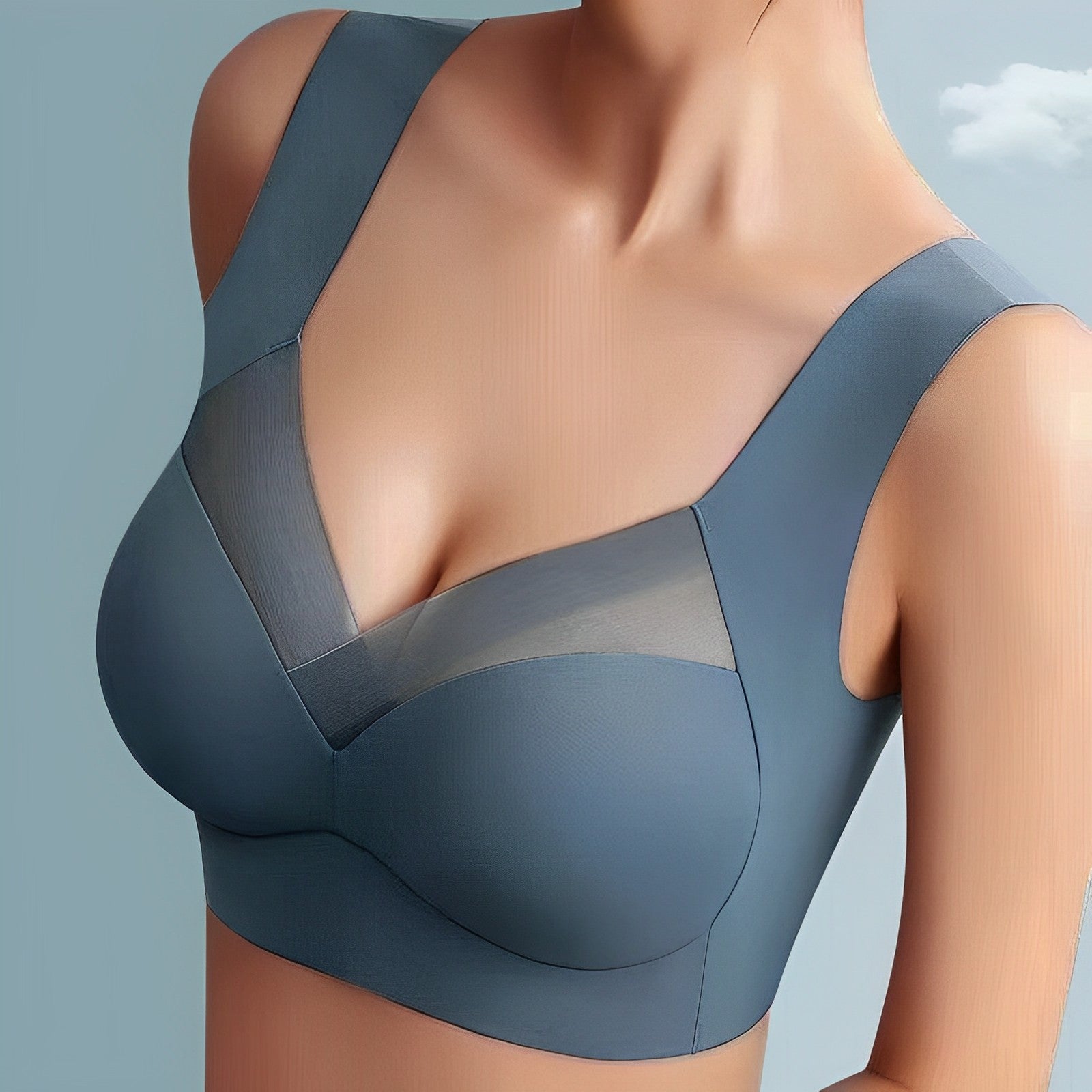 Heidi-Mode - Nahtloser ergonomischer Damen-BH Top