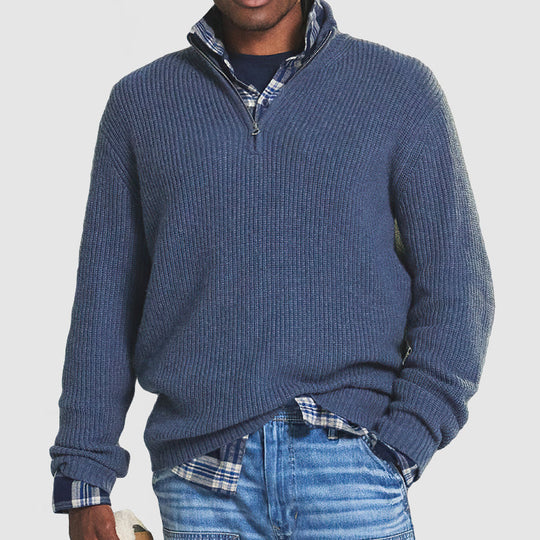 Heidi-Mode | Pullover Business Lässig mit Reißverschluss