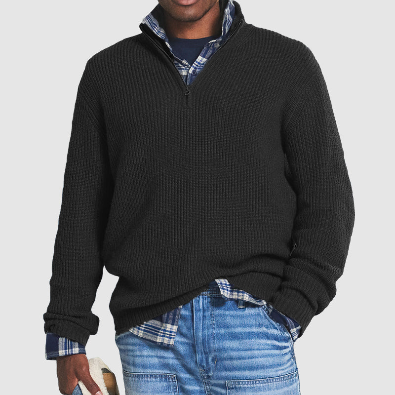 Heidi-Mode | Pullover Business Lässig mit Reißverschluss