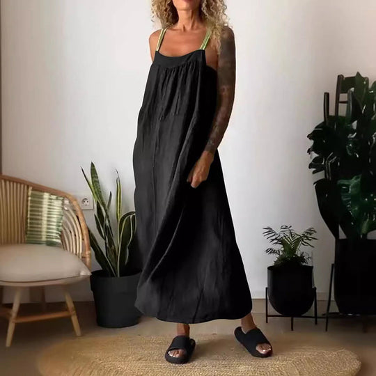 Heidi-Mode | Weiche Baumwoll Leinen Kleid