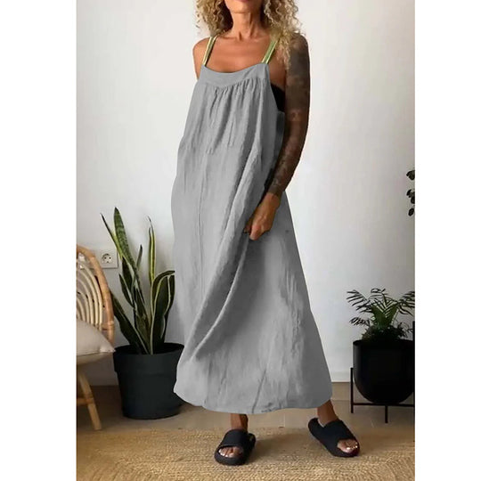 Heidi-Mode | Weiche Baumwoll Leinen Kleid