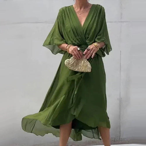 Elegantes Sommerkleid mit Rüschen