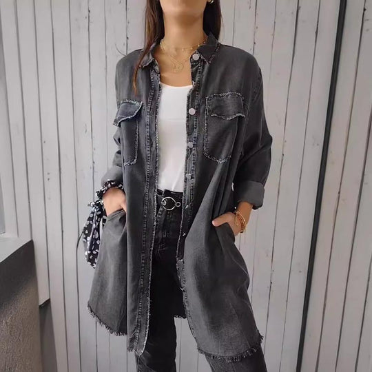 Heidi-Mode | Oversized Denim Hemd