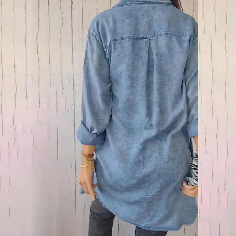 Heidi-Mode | Oversized Denim Hemd