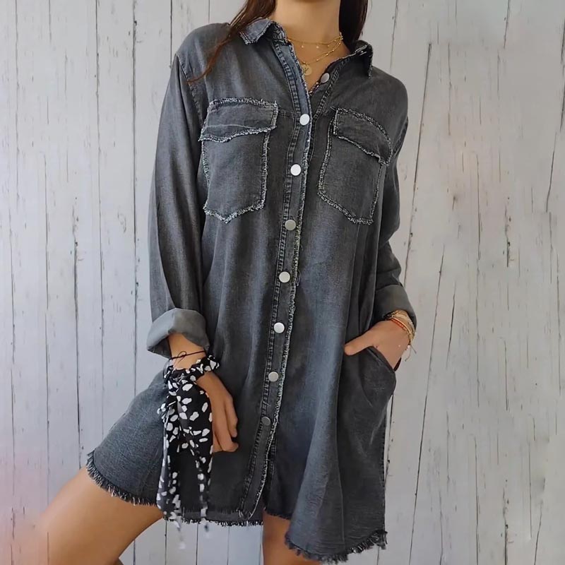 Heidi-Mode | Oversized Denim Hemd