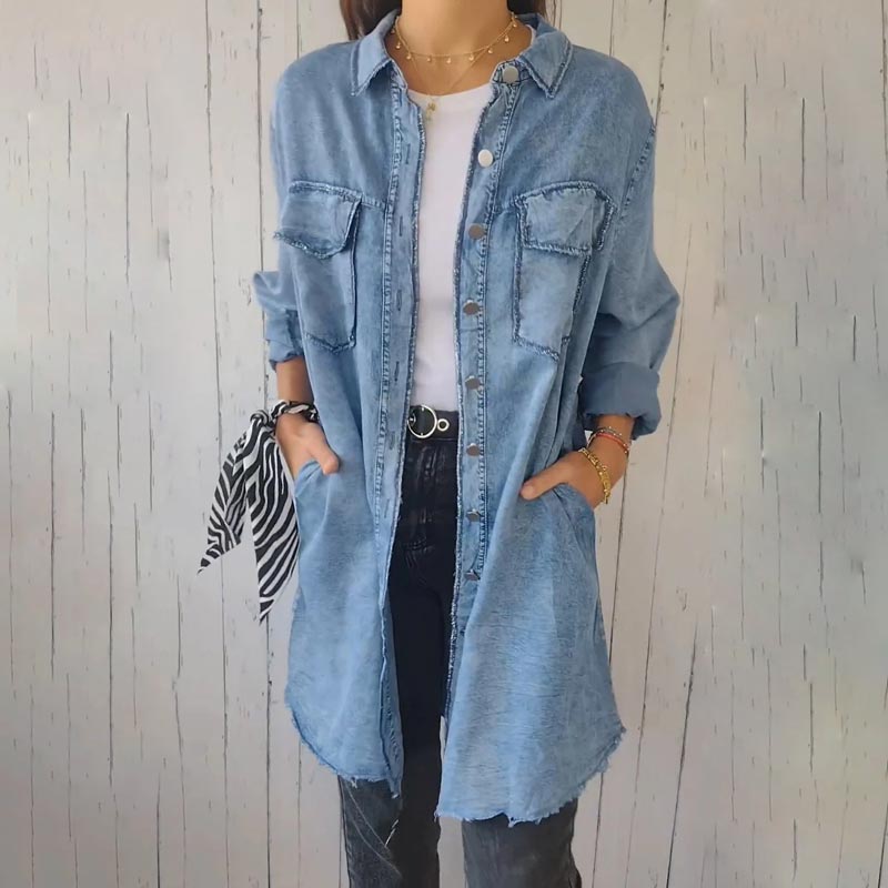 Heidi-Mode | Oversized Denim Hemd