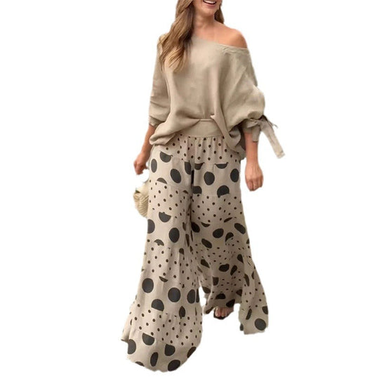 Heidi-Mode | Jula Lässig 2-teiliger Anzug mit geometrischem Print für Damen