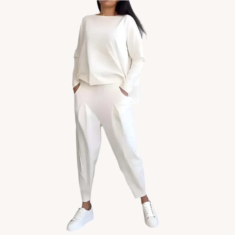 Heidi-Mode | Elegantes Solides Design Zweiteiliger Freizeitanzug für Damen