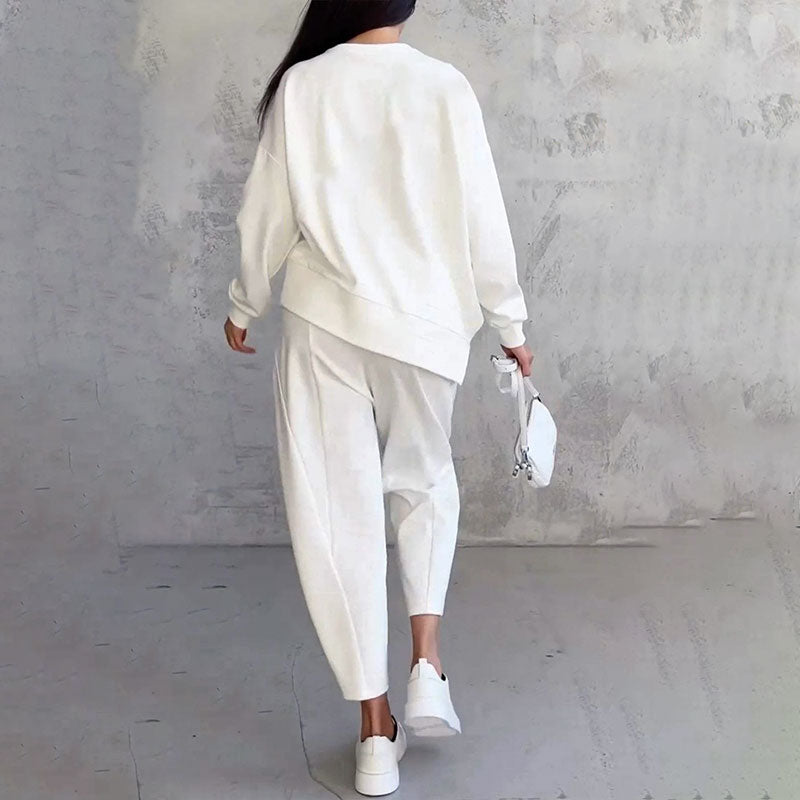 Heidi-Mode | Elegantes Solides Design Zweiteiliger Freizeitanzug für Damen