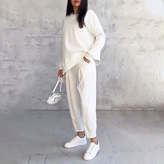 Heidi-Mode | Elegantes Solides Design Zweiteiliger Freizeitanzug für Damen