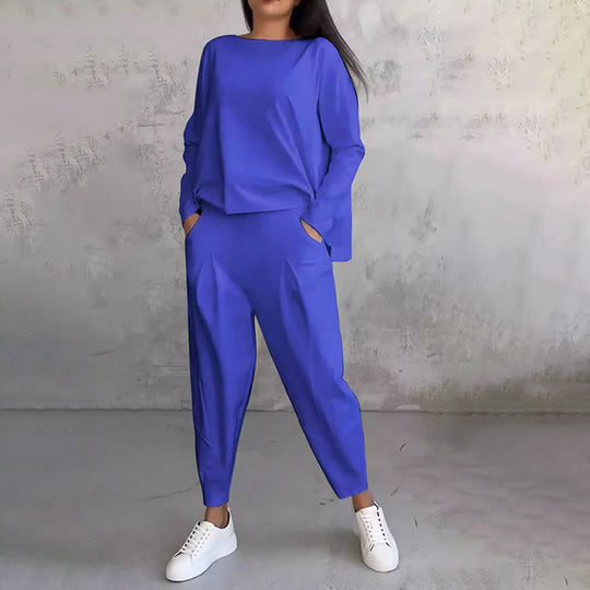 Heidi-Mode | Elegantes Solides Design Zweiteiliger Freizeitanzug für Damen