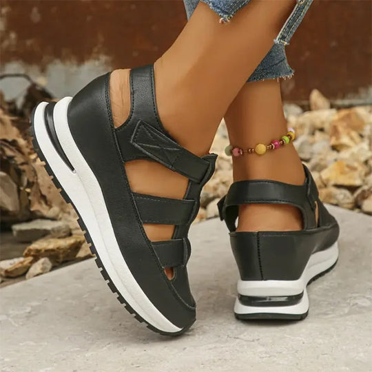 Heidi-Mode | Sneaker-Sandalen - Bequeme Hohe Sohle für zusätzlichen Komfort