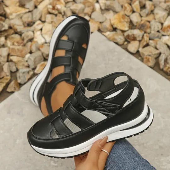 Heidi-Mode | Sneaker-Sandalen - Bequeme Hohe Sohle für zusätzlichen Komfort