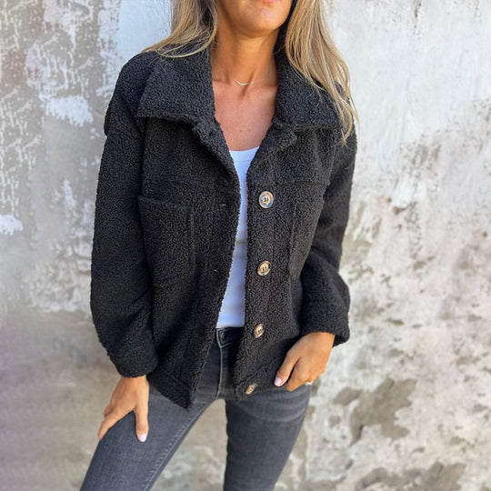 Heidi-Mode | Kurze Warme Bouclé Jacke