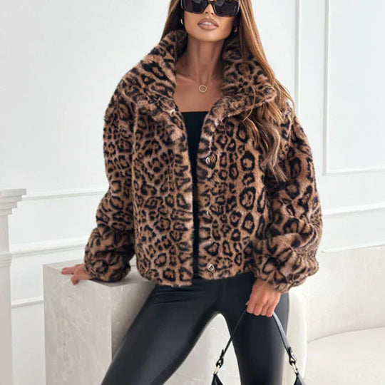 Heidi-Mode | Jacke Mit Weichem Leopardenmuster Für Damen