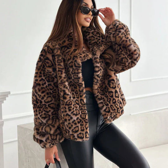 Heidi-Mode | Jacke Mit Weichem Leopardenmuster Für Damen