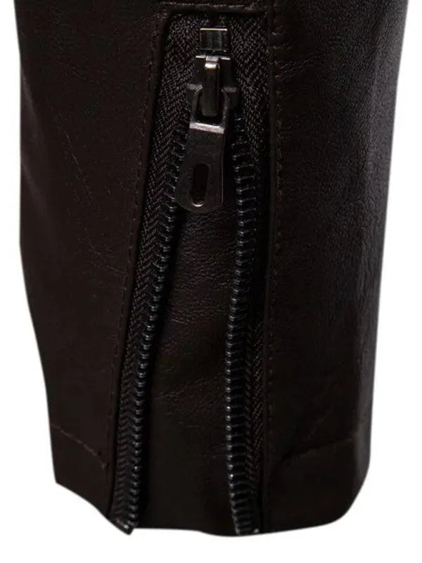 Heidi-Mode | Stehkragen Herren Lederjacke