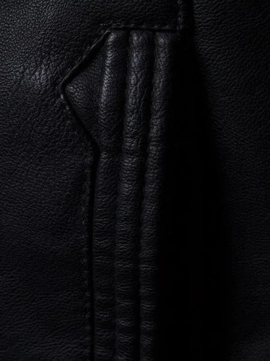 Heidi-Mode | Stehkragen Herren Lederjacke