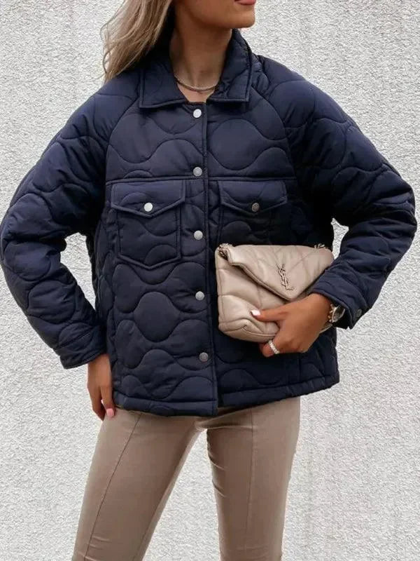 Heidi-Mode | Stilvolle Lockere Damenjacke mit Knöpfen