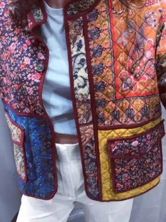 Heidi-Mode | Stylischer lockerer bedruckter Damenmantel